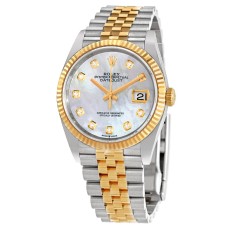 Rolex Datejust Mother of Pearl Gold Steel 1:1 Super Clone Swiss ETA Watch | Ref. M126331-0014 Rolex Datejust Mother of Pearl Gold Steel 1:1 Super Clone Swiss ETA Watch | Ref. M126331-0014