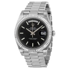 Rolex Day Date Black Dial Platinum Super Clone 1:1 Swiss ETA Watch | Ref. 228236 Rolex Day Date Black Dial Platinum Super Clone 1:1 Swiss ETA Watch | Ref. 228236
