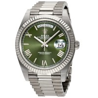 Rolex Day Date Olive Green Dial - White Gold Swiss ETA 3255 Movement Watch India | Ref. 228239 Rolex Day Date Olive Green Dial - White Gold Swiss ETA 3255 Movement Watch India | Ref. 228239