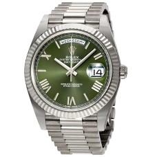 Rolex Day Date Olive Green Dial - White Gold Swiss ETA 3255 Movement Watch India | Ref. 228239 Rolex Day Date Olive Green Dial - White Gold Swiss ETA 3255 Movement Watch India | Ref. 228239