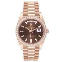 Rolex Day Date Diamond Brown Dial 1:1 Super Clone Swiss ETA Watch India | REF. 228345 Rolex Day Date Diamond Brown Dial 1:1 Super Clone Swiss ETA Watch India | REF. 228345