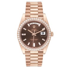 Rolex Day Date Diamond Brown Dial 1:1 Super Clone Swiss ETA Watch India | REF. 228345 Rolex Day Date Diamond Brown Dial 1:1 Super Clone Swiss ETA Watch India | REF. 228345