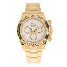 Rolex Daytona Cosmograph Yellow Gold - White 1:1 Super Clone | Swiss ETA Watch | Ref. 126508-0001 Rolex Daytona Cosmograph Yellow Gold - White 1:1 Super Clone | Swiss ETA Watch | Ref. 126508-0001