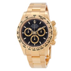 Rolex Daytona Cosmograph Black Dial Yellow Gold 1:1 Super Clone Swiss ETA Watch | Ref. 126508-0004 Rolex Daytona Cosmograph Black Dial Yellow Gold 1:1 Super Clone Swiss ETA Watch | Ref. 126508-0004