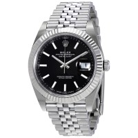 Rolex Datejust Black Dial Swiss ETA 3235 Super Clone Watch India | Ref. M126334-0018