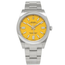Rolex Oyster Perpetual - Yellow Lacquer Dial 1:1 Super Clone Watch | Swiss ETA 3230 Movement Rolex Oyster Perpetual - Yellow Lacquer Dial 1:1 Super Clone Watch | Swiss ETA 3230 Movement