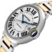Cartier Ballon Bleu 42mm Ref. W2BB0004 1:1 Super Clone ETA Watch Silver Opaline Dial | Yellow Gold & Steel