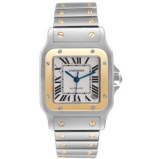 Cartier Santos Galbee XL Ref. W20099C4 1:1 Super Clone ETA Watch Silver Opaline Dial | Yellow Gold & Steel Cartier Santos Galbee XL Ref. W20099C4 1:1 Super Clone ETA Watch Silver Opaline Dial | Yellow Gold & Steel
