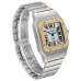 Cartier Santos Galbee XL Ref. W20099C4 1:1 Super Clone ETA Watch Silver Opaline Dial | Yellow Gold & Steel Cartier Santos Galbee XL Ref. W20099C4 1:1 Super Clone ETA Watch Silver Opaline Dial | Yellow Gold & Steel