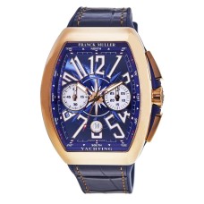Franck Muller Vanguard Yachting Chronograph Everose V 45 CC DT YACHTING 5N (BL) 1:1 Super Clone ETA Watch